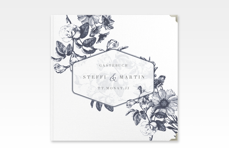 Gästebuch Selection Hochzeit Magnificent Leinen-Hardcover blau