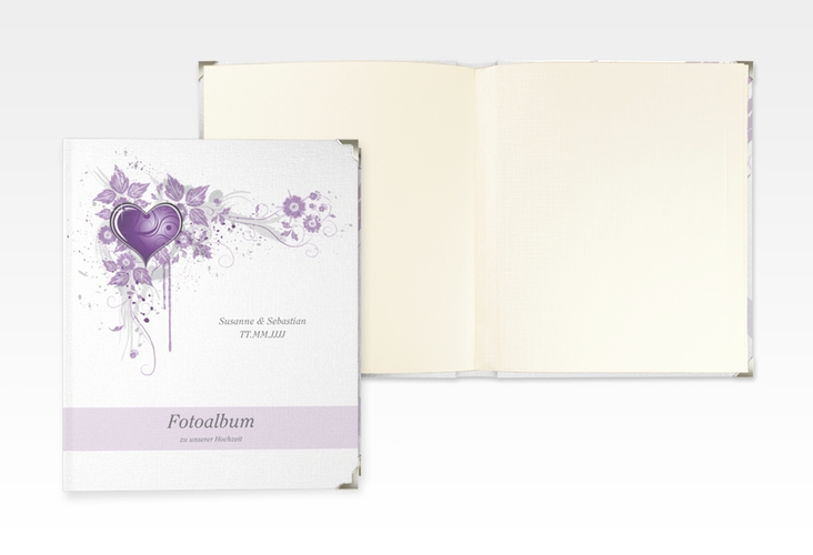 Hochzeitsalbum Triest 21 x 25 cm lila