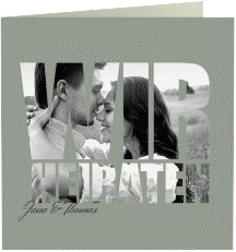 Hochzeitseinladung "Letters"