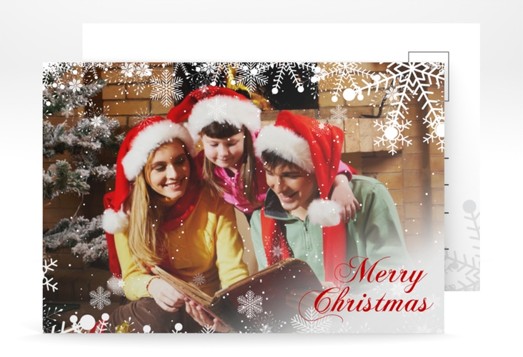 Weihnachtskarte "Heiligabend" A6 Postkarte zum Personalisieren mit Foto