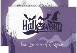 Klick: Details zu Party Einladungskarte "Moonlight" anzeigen Party Einladungskarte Moonlight