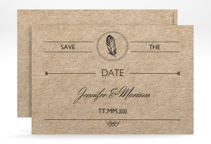 Save the Date-Karte Hochzeit Colorado A6 Karte quer