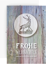 Klick: Details zu Business-Weihnachtskarte "Rustikal" anzeigen Business-Weihnachtskarte "Rustikal"