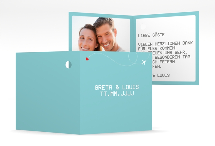 Geschenkanhänger Hochzeit Weddingpass Geschenkanhänger 10er Set blau hochglanz