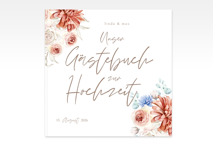 Gästebuch Creation Flowercloud 20 x 20 cm, Hardcover