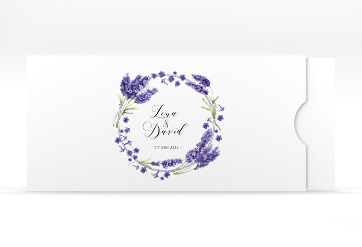 Hochzeitseinladung Lavendel Einsteckkarte