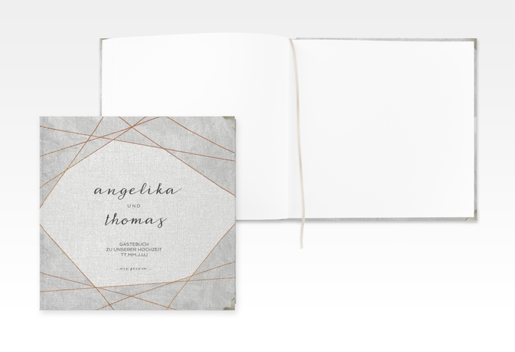 Gästebuch Selection Hochzeit Asymmetry Leinen-Hardcover