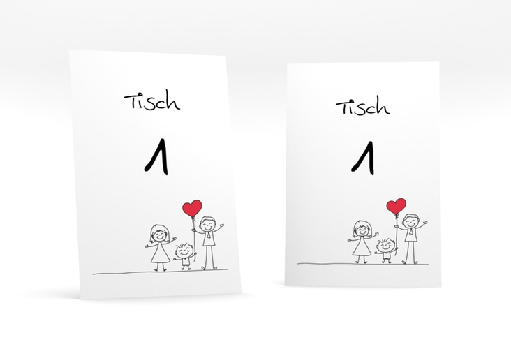 Tischnummer Hochzeit Family Tischaufsteller