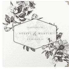 Klick: Details zu Gästebuch Selection Hochzeit "Magnificent" anzeigen Gästebuch Selection Hochzeit Magnificent Leinen-Hardcover schwarz