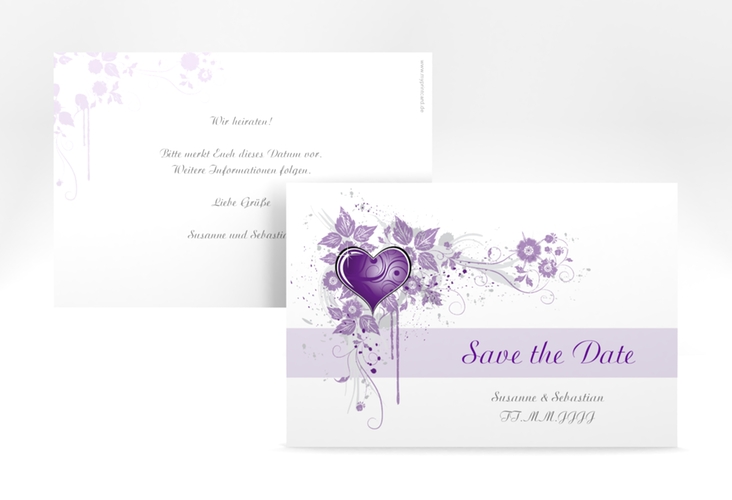 Save the Date-Karte Hochzeit "Triest" DIN A6 quer