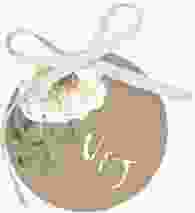 Geschenkanhänger Hochzeit Ivory Geschenkanhänger, rund Kraftpapier