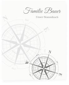 Stammbuch A4 Windrose Stammbuch A4 grau