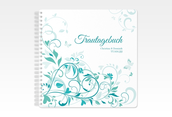 Trautagebuch Hochzeit Lilly Trautagebuch Hochzeit tuerkis