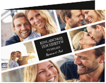 Klick: Details zu Hochzeitseinladung "Rise" anzeigen Hochzeitseinladung Rise A6 Klappkarte quer schwarz