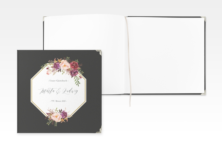Gästebuch Selection Hochzeit Prachtvoll Leinen-Hardcover schwarz