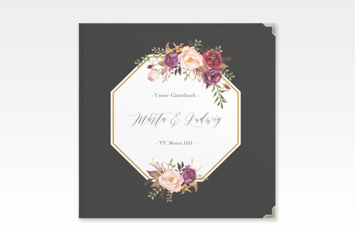 Gästebuch Selection Hochzeit Prachtvoll Leinen-Hardcover schwarz