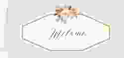 Tischkarte Hochzeit Prachtvoll Tischkarten mint