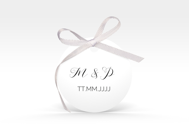 Geschenkanhänger Hochzeit Paperlove Geschenkanhänger, rund