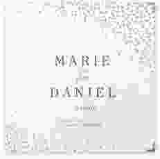 Gästebuch Selection Hochzeit "Glitter" Leinen-Hardcover weiss