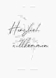 Willkommensschild Poster Seed 50 x 70 cm Poster weiss