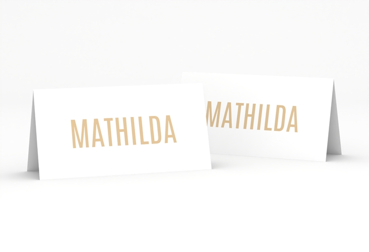 Tischkarte Hochzeit Memory Tischkarten beige hochglanz