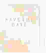 Save the Date-Kalenderblatt Blush Kalenderblatt-Karte orange