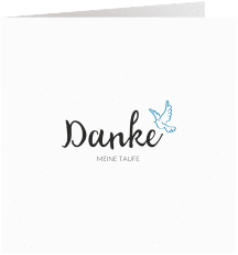 Danksagung Taufe "Belief"