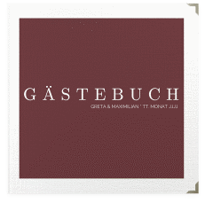 Klick: Details zu Gästebuch Selection Hochzeit "Simply" anzeigen Gästebuch Selection Hochzeit Simply Leinen-Hardcover rot