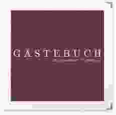 Gästebuch Selection Hochzeit Simply Leinen-Hardcover rot