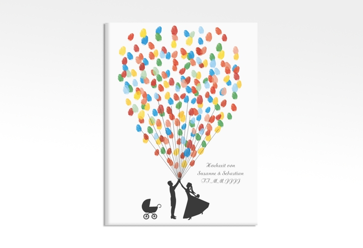 Wedding Tree Leinwand Ballons Beatrice Baby (bis 80 Gäste) 30 x 40 cm