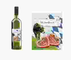 Etichette vino matrimonio collezione Alpi Etikett Weinflasche 4er Set bavaria