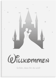 Klick: Details zu Willkommensschild Leinwand "Castle" anzeigen Willkommensschild Leinwand Castle 50 x 70 cm Leinwand grau