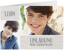 Klick: Details zu Konfirmationseinladung "Safety" anzeigen Konfirmationseinladung Safety A6 Klappkarte quer weiss