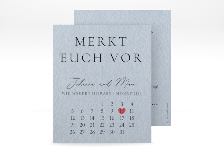 Save the Date-Kalenderblatt Hochzeitsfreude Kalenderblatt-Karte