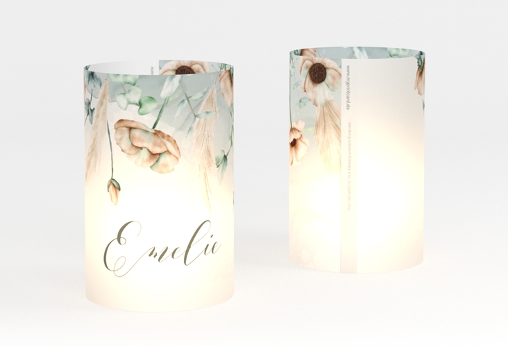 Windlicht Hochzeit Anemone Windlicht mint