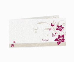 Klick: Details zu Inviti matrimonio collezione Parma anzeigen Inviti matrimonio collezione Parma DIN lang Klappkarte fucsia