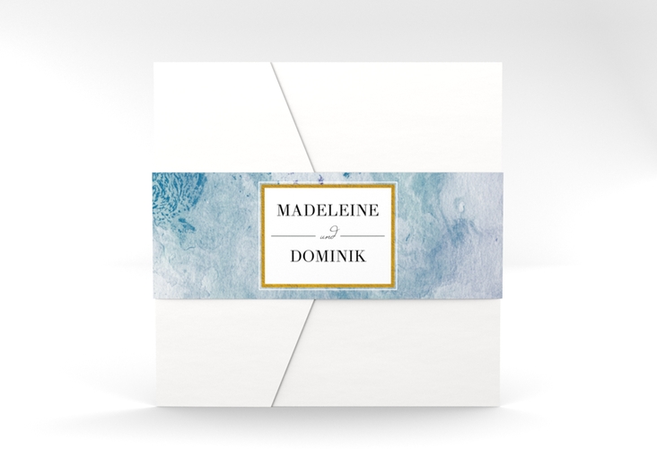 Hochzeitseinladung Marble Pocketfold