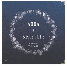 Klick: Details zu Gästebuch Selection Hochzeit "Winterdream" anzeigen Gästebuch Selection Hochzeit Winterdream Leinen-Hardcover blau mit Eisblumen