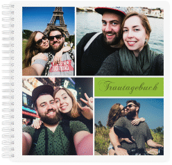 Klick: Details zu Trautagebuch Hochzeit "Collage" anzeigen Trautagebuch Hochzeit "Collage" Trautagebuch Hochzeit apricot