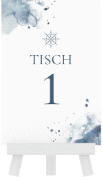 Tischnummer Hochzeit Steuerrad Tischaufsteller blau in maritimen Blautönen