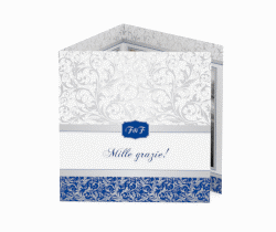 Klick: Details zu Ringraziamenti matrimonio collezione Latina anzeigen Ringraziamenti matrimonio collezione Latina Quadr. Karte doppelt marrone