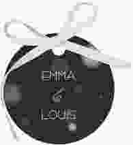 Geschenkanhänger Hochzeit Bokeh Geschenkanhänger, rund schwarz