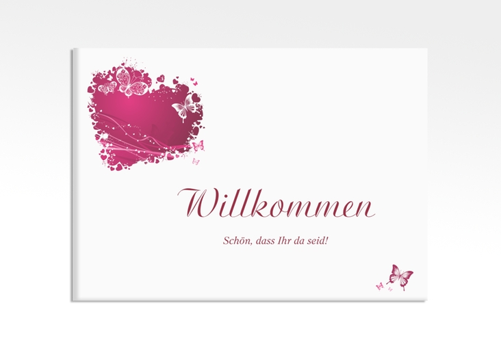 Willkommensschild Leinwand Mailand 70 x 50 cm Leinwand