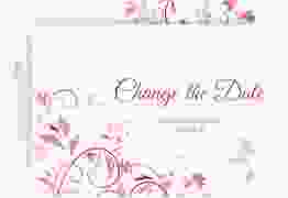 Change the Date-Karte Lilly A6 Karte quer pink