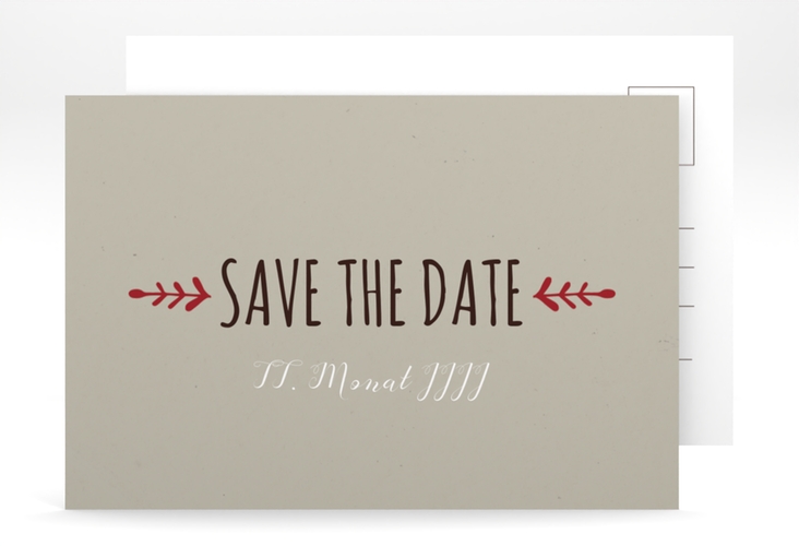 Save the Date-Postkarte Hochzeit Eden A6 Postkarte