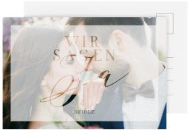 Klick: Details zu Save the Date-Postkarte "Amazing" anzeigen Save the Date-Postkarte "Amazing" DIN A6 Postkarte weiss