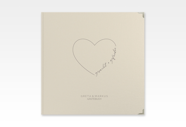 Gästebuch Selection Hochzeit Lebenstraum Leinen-Hardcover beige