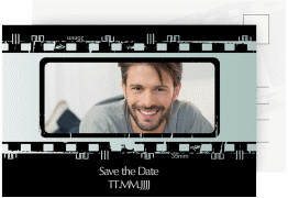 Save the Date-Postkarte Geburtstag Christian/Christine A6 Postkarte