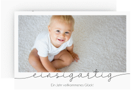 Einladungskarte Kindergeburtstag "Einsigartig"