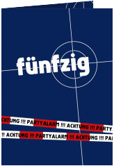 Klick: Details zu Einladung 50. Geburtstag "Feierort" anzeigen Einladung 50. Geburtstag "Feierort"